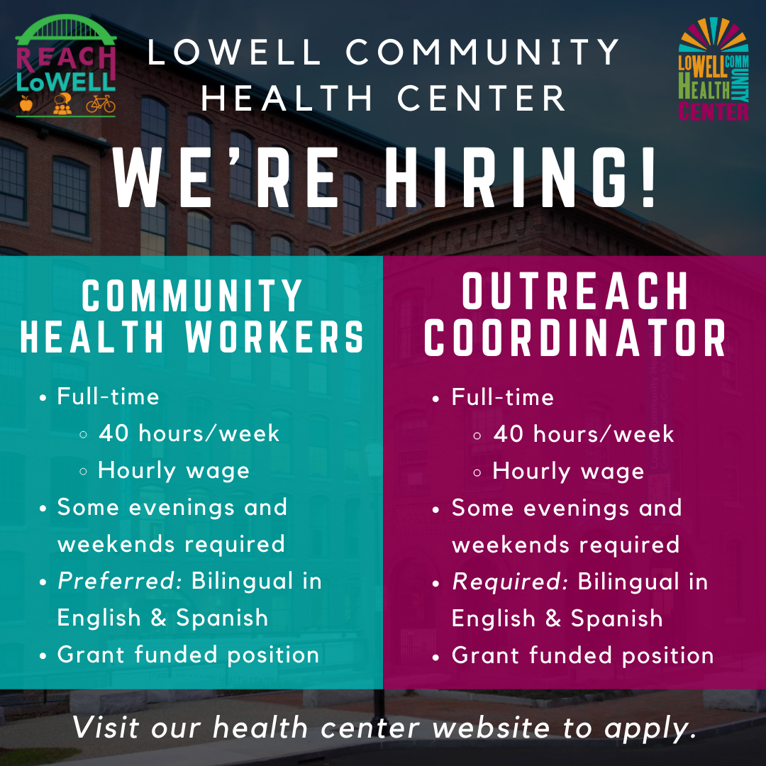 Lowell Community Health Center is Hiring Lowell Community Health Center