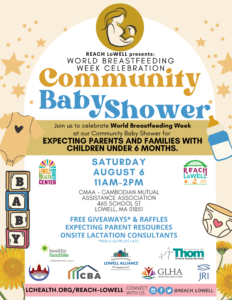 REACH LoWELL presents: World Breastfeeding Week Celebration Community Baby Shower