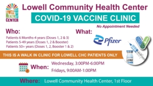 Lowell CHC Hosts Free COVID-19 Vaccine Clinic
